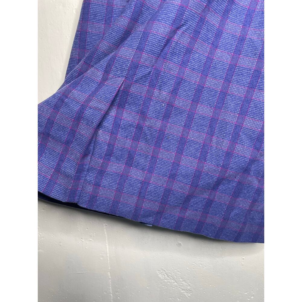 Vintage Pendleton Wool Midi Skirt Purple Plaid Size 10 - Picture 9 of 11